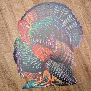 Mint Condition! Vintage Dennison Turkey Thanksgiving Die-cut
